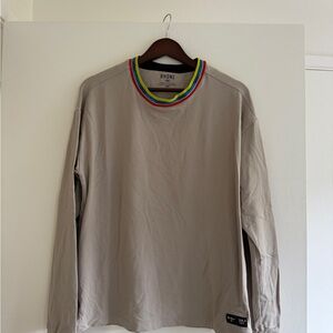 Rhone Light Beige Long Sleeve Shirt